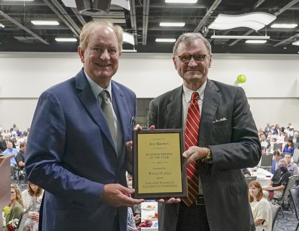 Jim Brown Is Named Florence Chamber Business Person Of The Year
